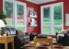 Cut glass or etched glass replacement windows